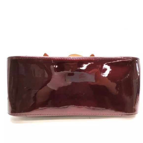 Louis Vuitton Burgundy and Tan Handbag - Picture 5 of 11